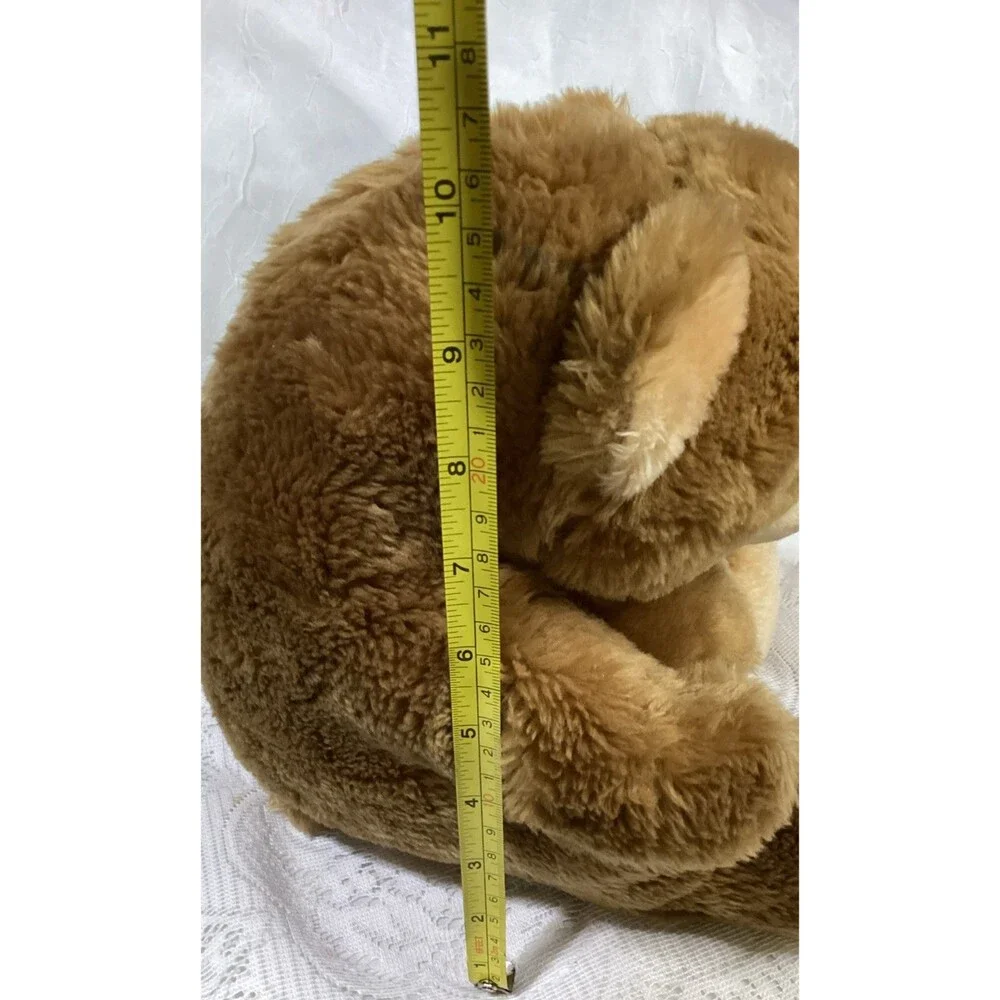 Vintage Roly Poly Brown Bear Sitting Pot Belly California Stuffed Toys Animal
